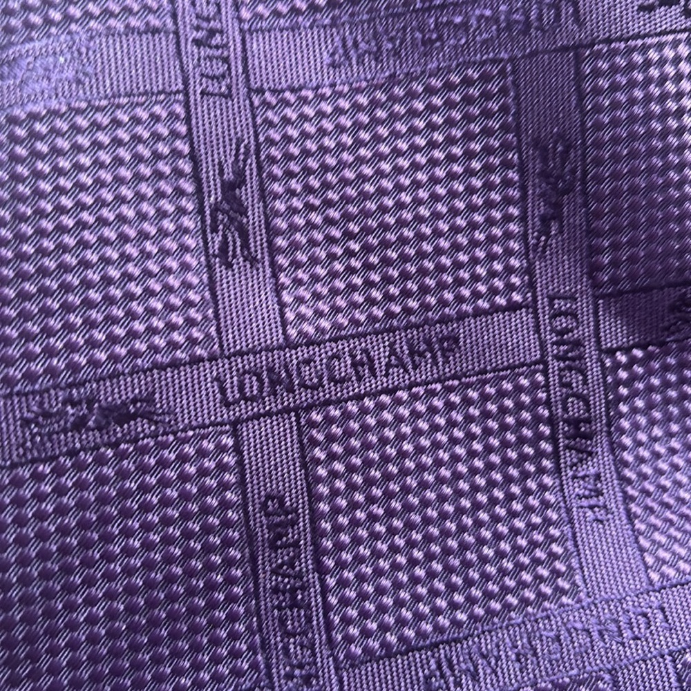 Long Champ le piage purple Tote - Picture 2 of 4